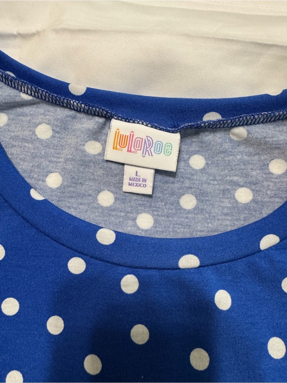 Cute LuLaRoe Jessie Swing Dress Polka Dot Print Linda - Picture 2 of 3